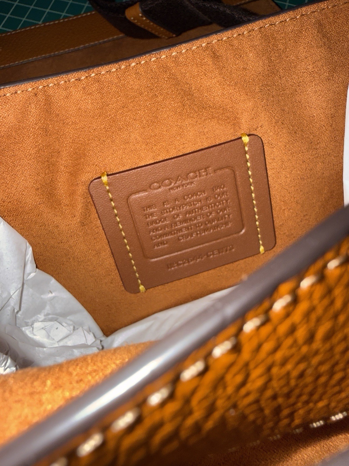 NWT Coach Jack Small Flap Crossbody Bag Brown Soft pebble leather
