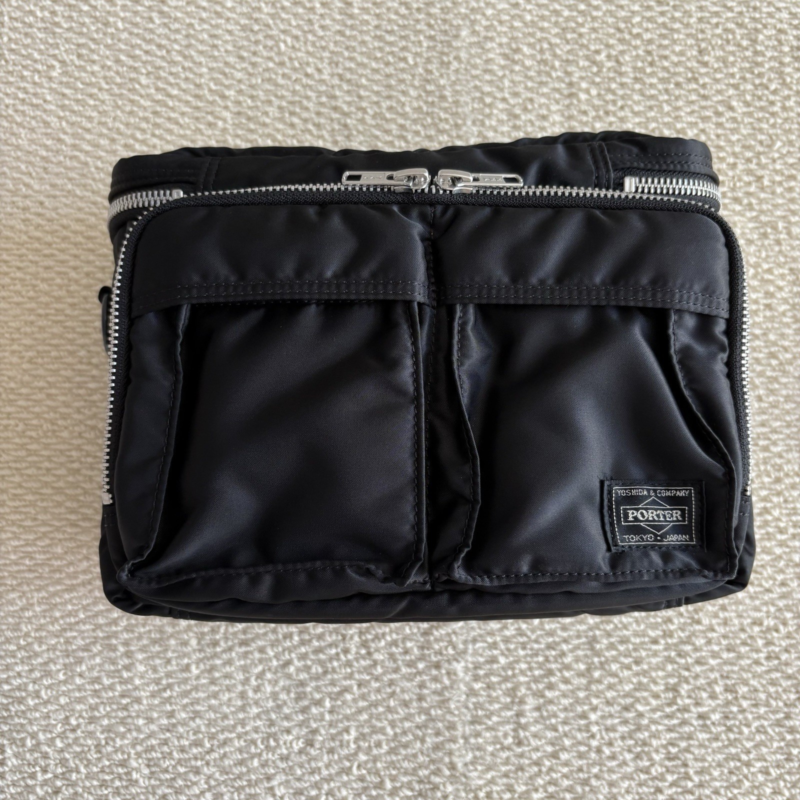 Porter Tanker Camera Bag Black Nylon Twill Padded Used Excellent Condition Japan
