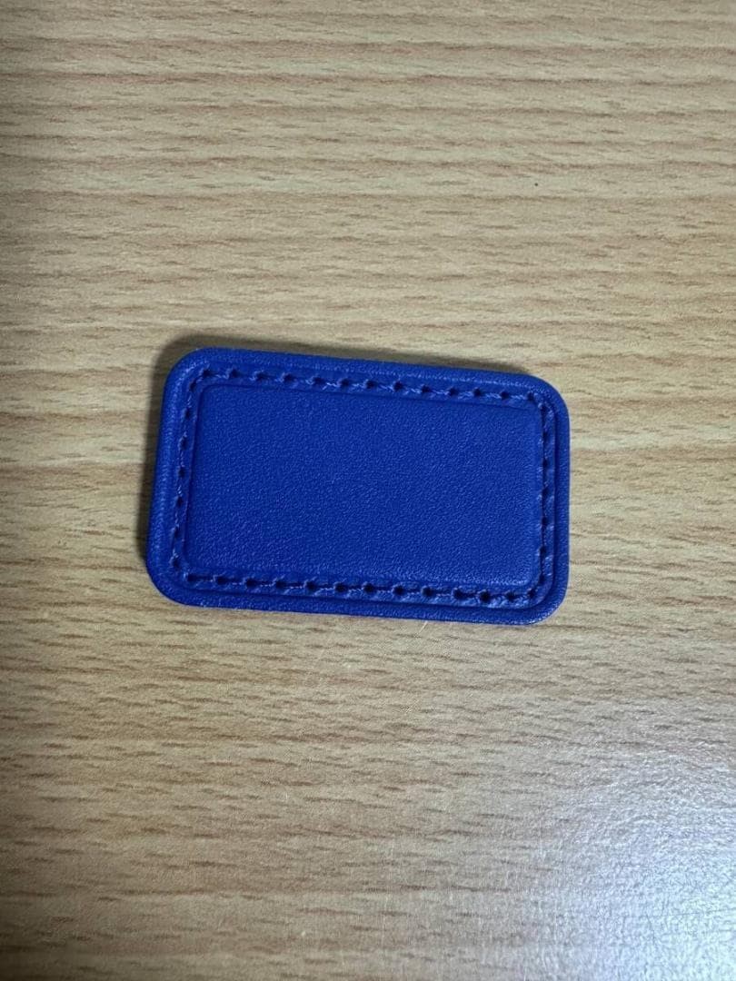 TUMI for ANA Collaboration Leather Patch Name Patch 5x3cm Blue