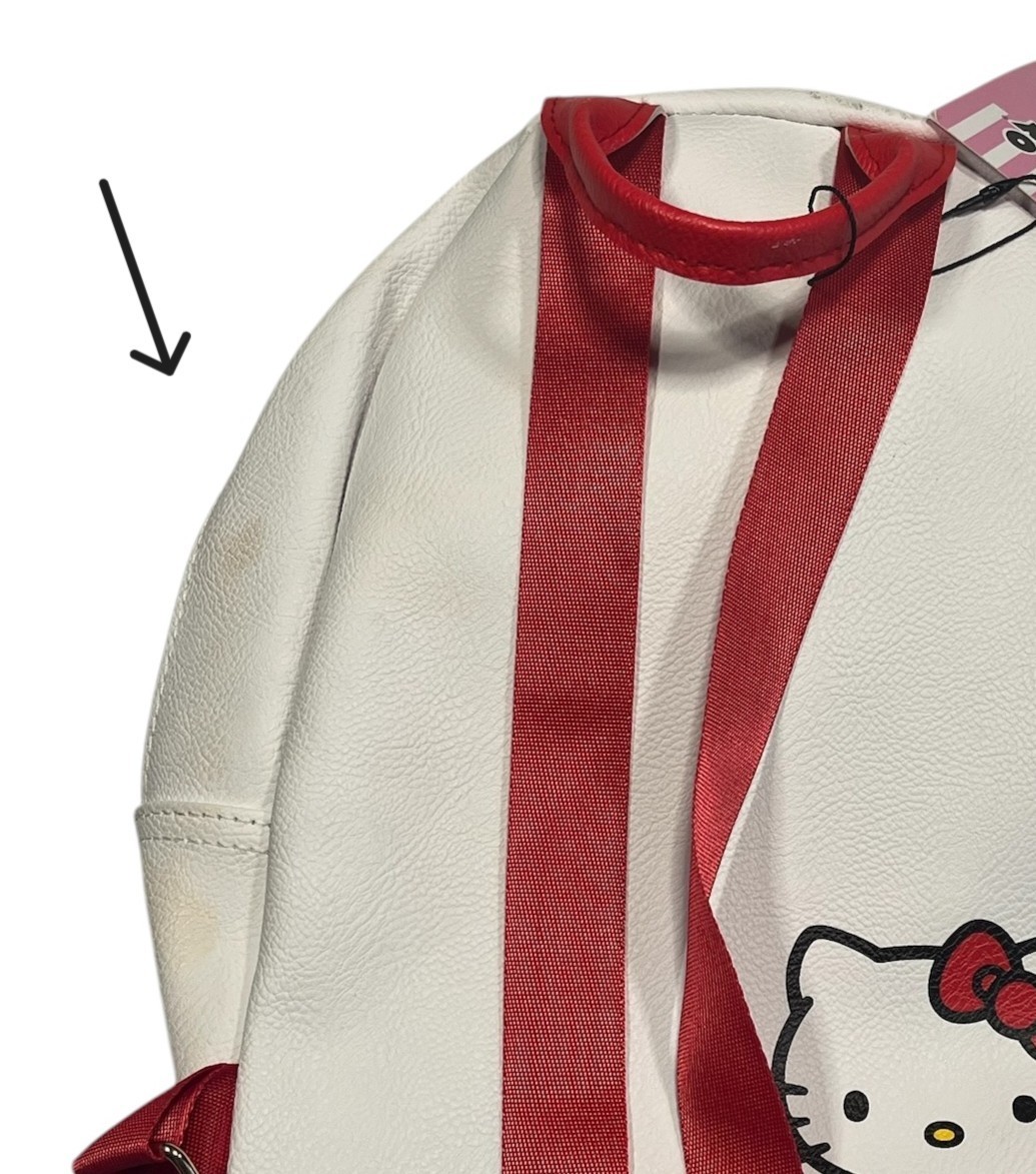 2023 HELLO KITTY x SANRIO White/Red MINI BACKPACK Kid youth School Book Hike Bag