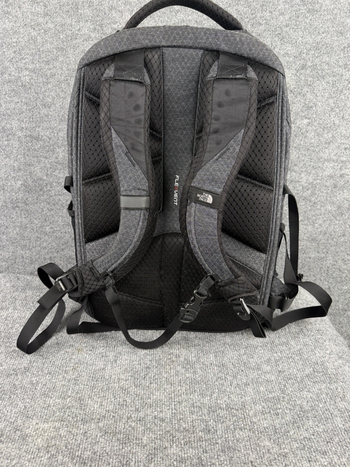 The North Face Borealis Backpack Gray Purple Womens School Laptop Bag Preowned