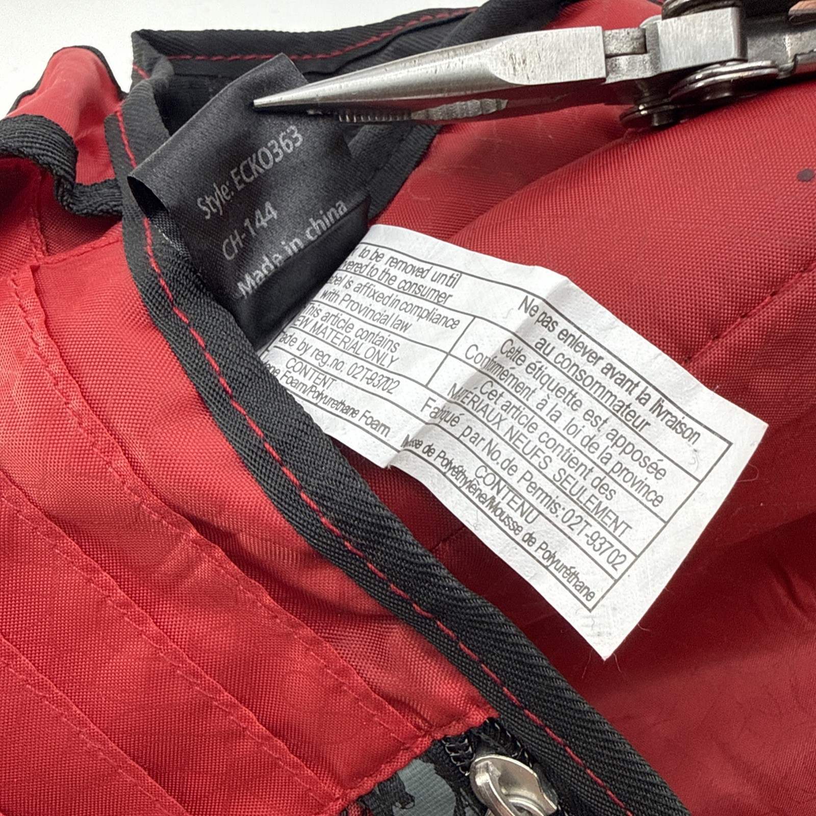 ECKO UNLTD Y2K RHINO Messenger Crossbody Computer Bag Black Red Nylon 12″x 20″