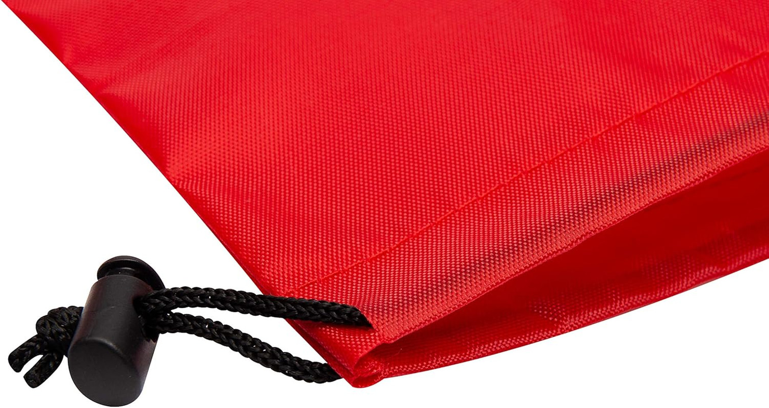 Drawstring Bag – Nylon Cinch and Ditty Stuff Pouch with Toggle (6 X 8-12 Pack, R