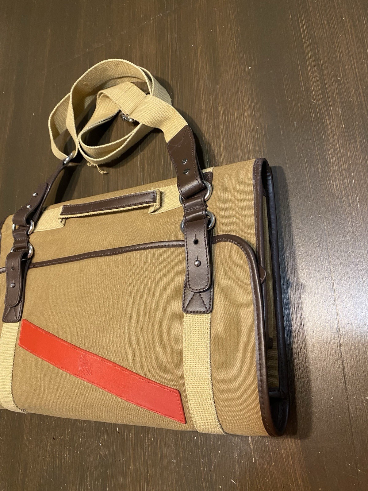 G.H. Mumm Champagne Canvas and Leather Expedition Kit By Bill Amberg