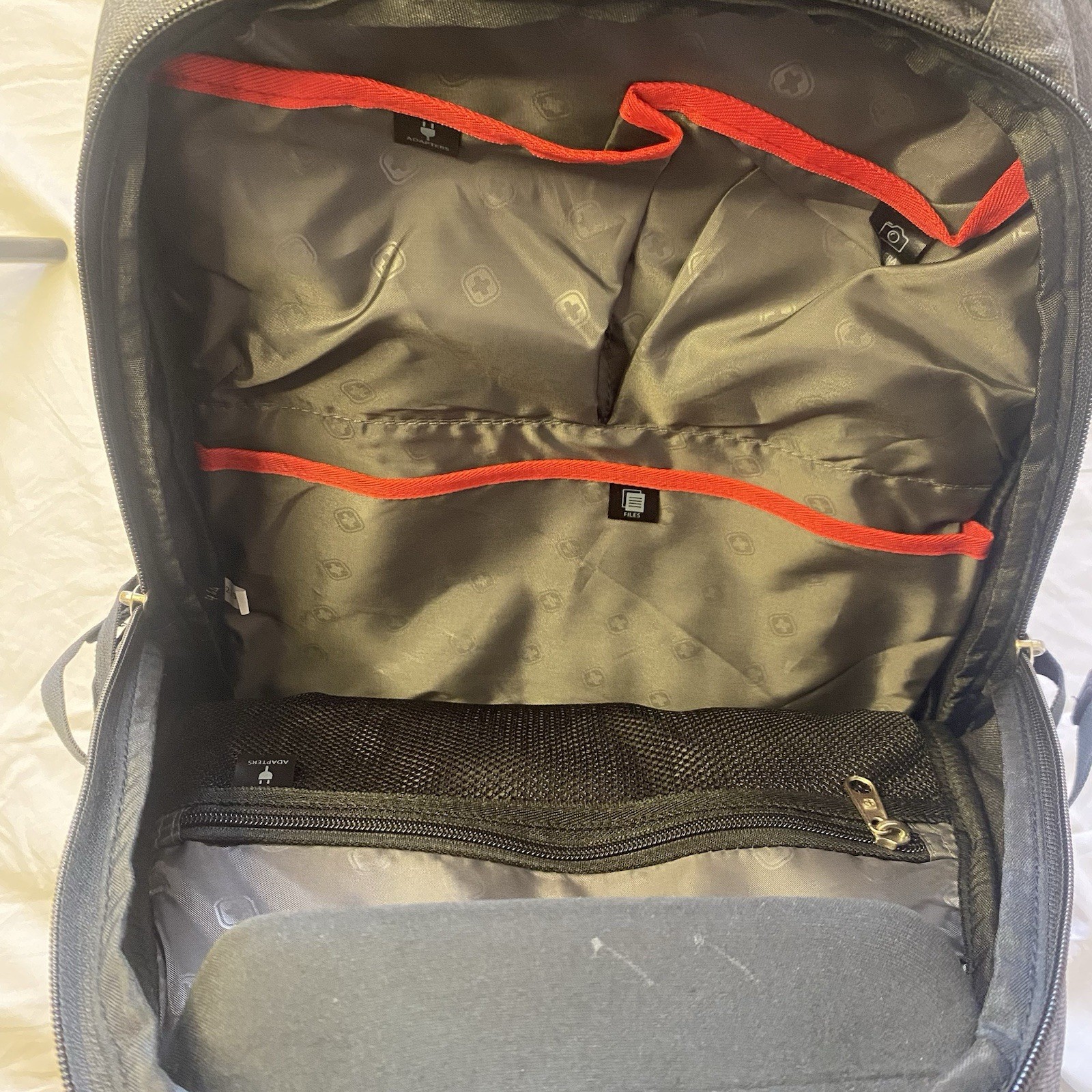 SwissGear ScanSmart Laptop Backpack Black Gray TSA Travel Bag