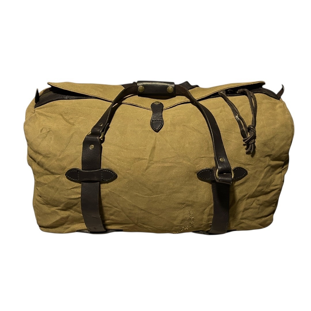 Vintage Filson Rugged Twill Duffle Bag Tan Made in USA Style 70222
