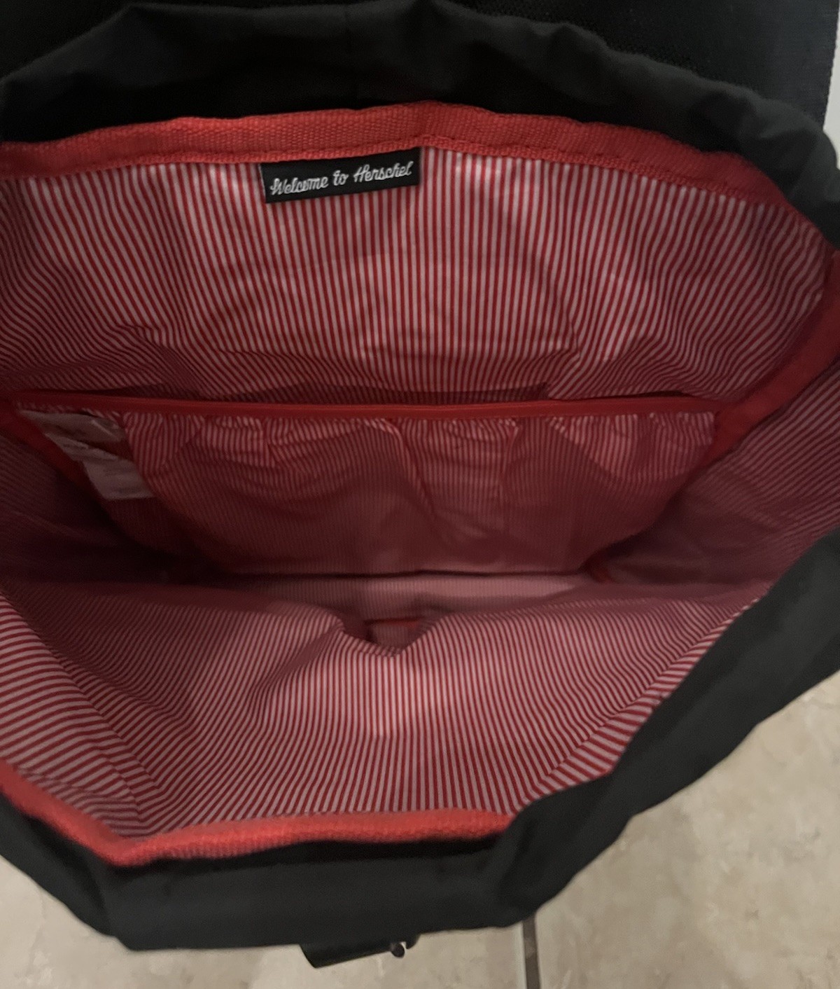 Herschel Dawson Backpack, Black/Tan Synthetic Leather