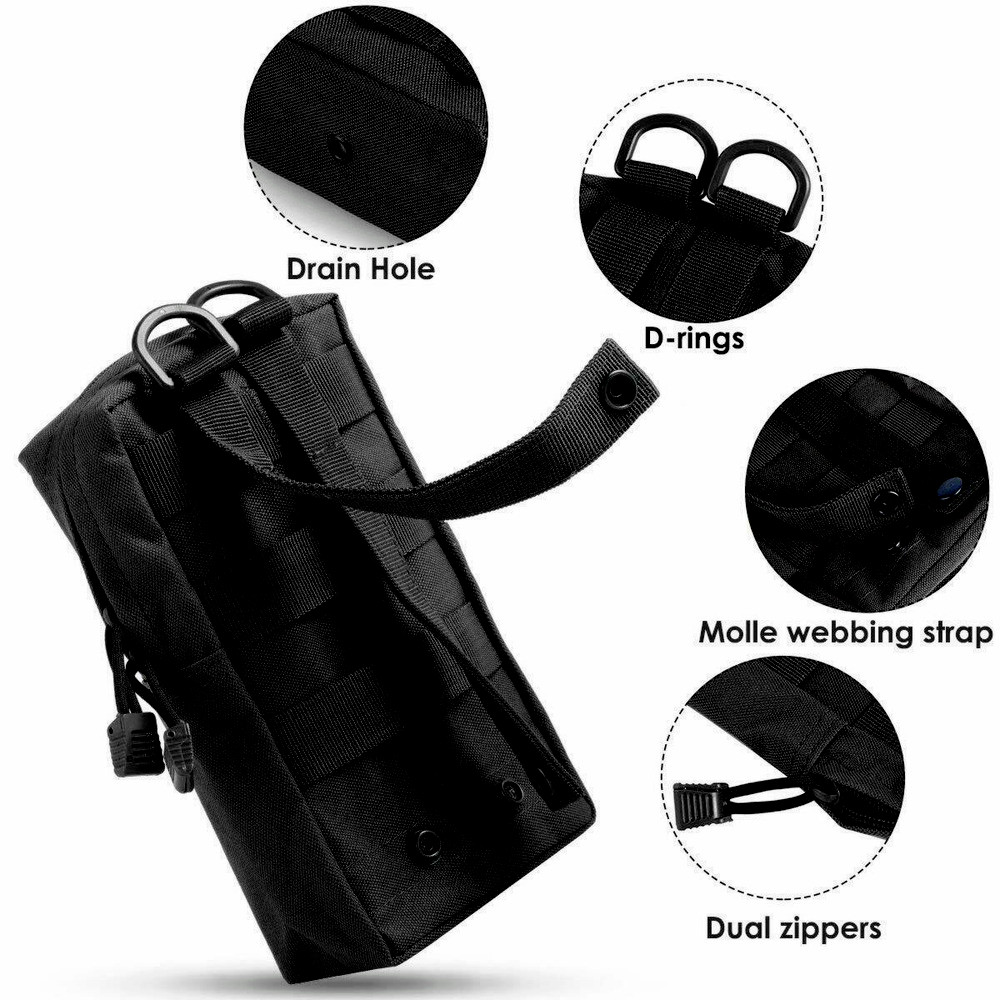 Tactical Molle Utility Pouch Bag EDC Tool Waist Backpack Hunting Waterproof Bag