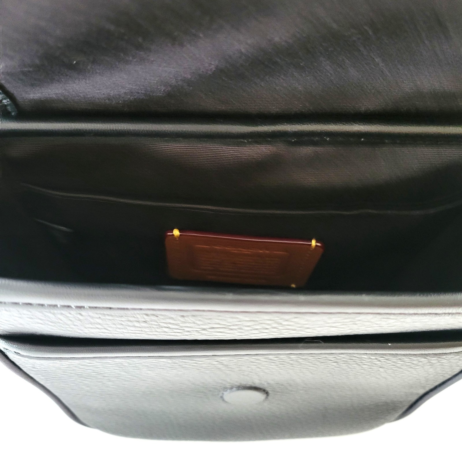 Coach CAT10 Lucas Crossbody Black Pebbled Leather Messenger Bag