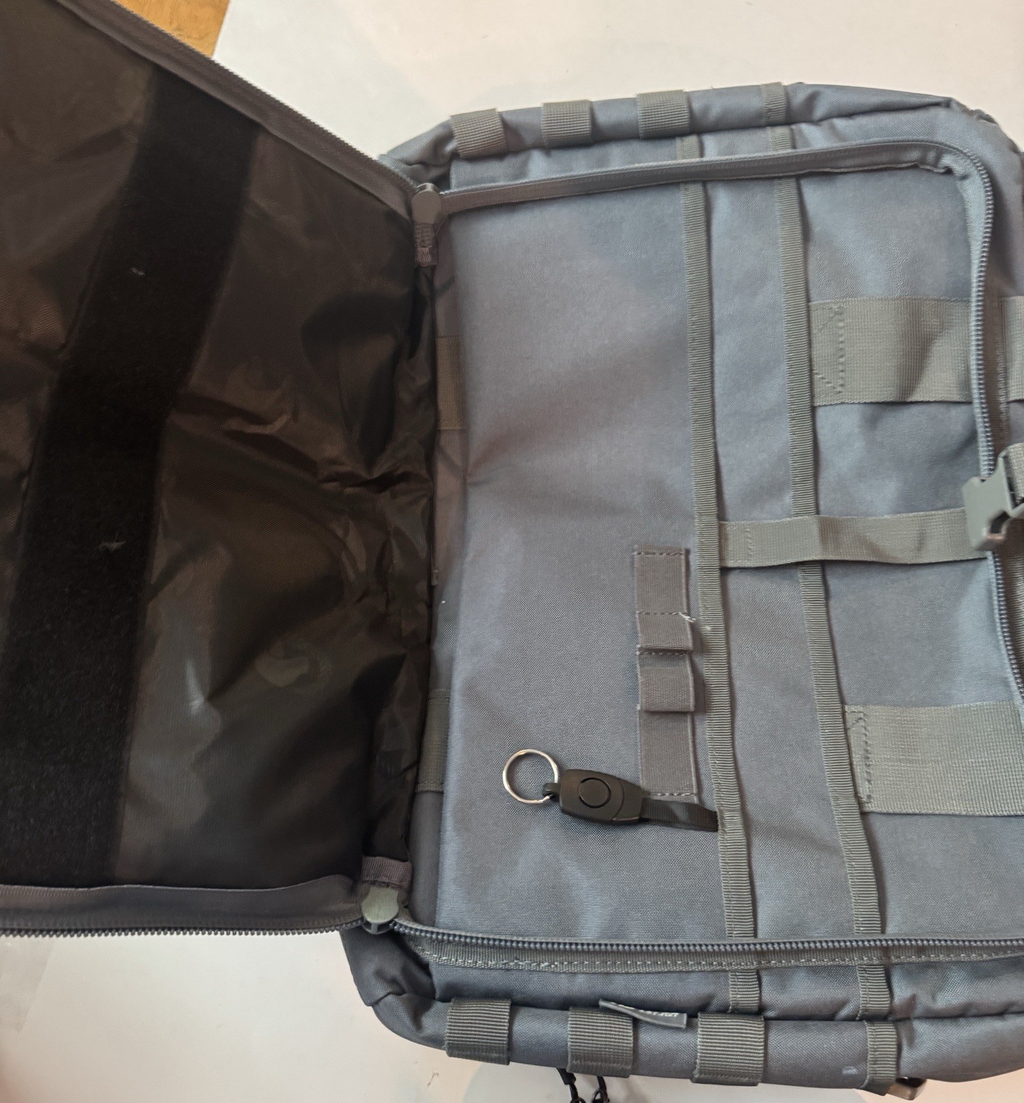 Tactical Briefcase Messenger Bag Gray MOLLE Laptop Range Gear Case New