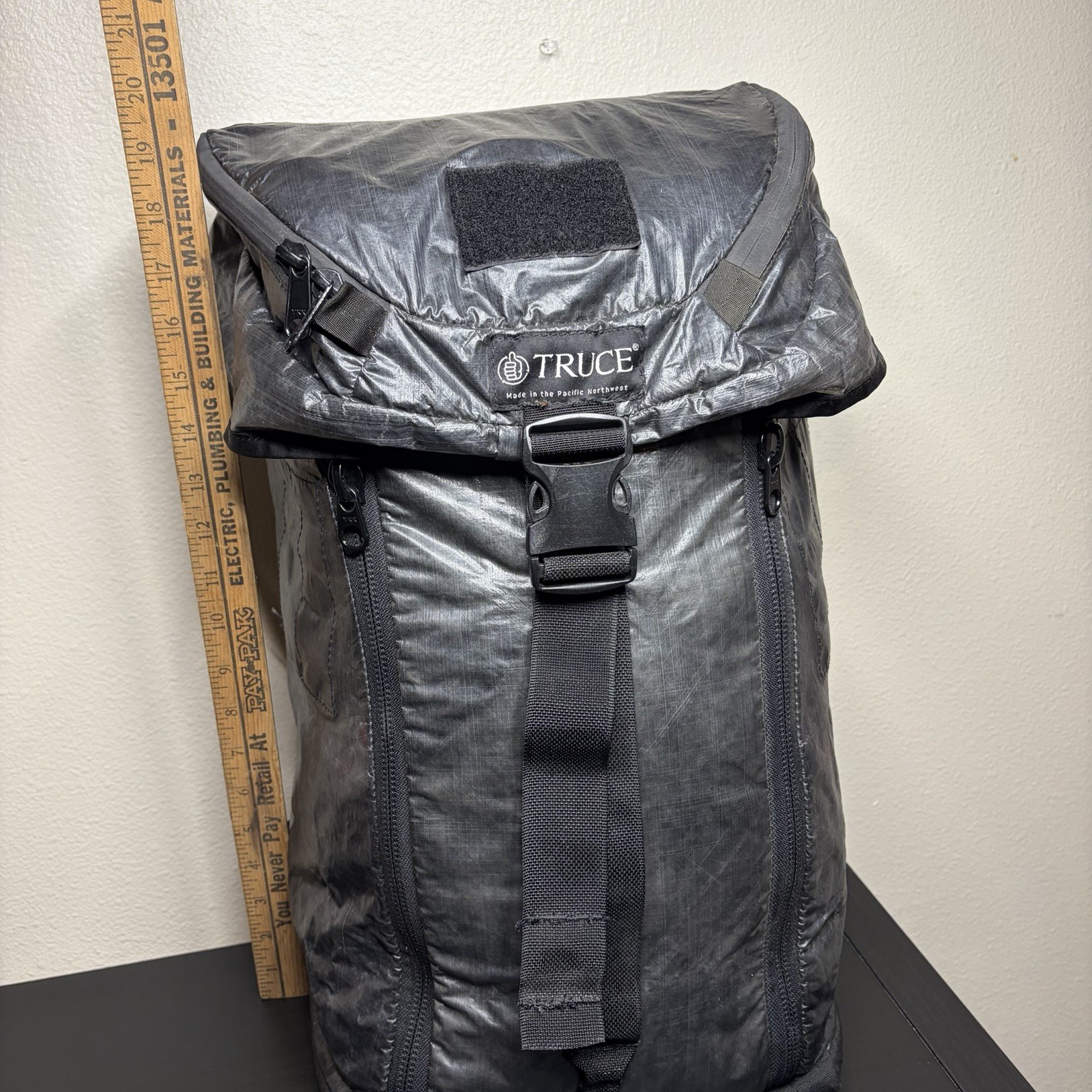 TRUCE DESIGNS M.S.B. Dark Grey XPAC 20-25L Backpack Hiking Outdoors USA Made