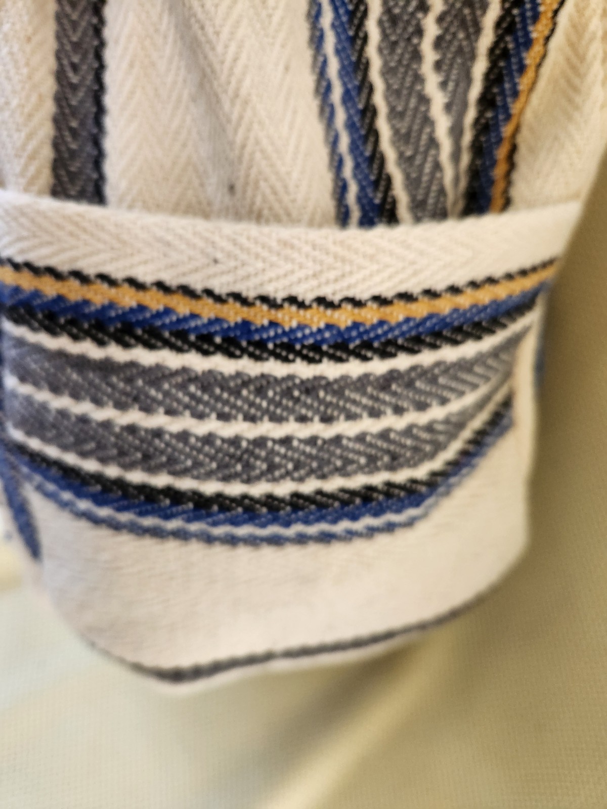 Original Senor Lopez Baja Backpack Striped Mexican Hippie Boho Beach Bag Recycle