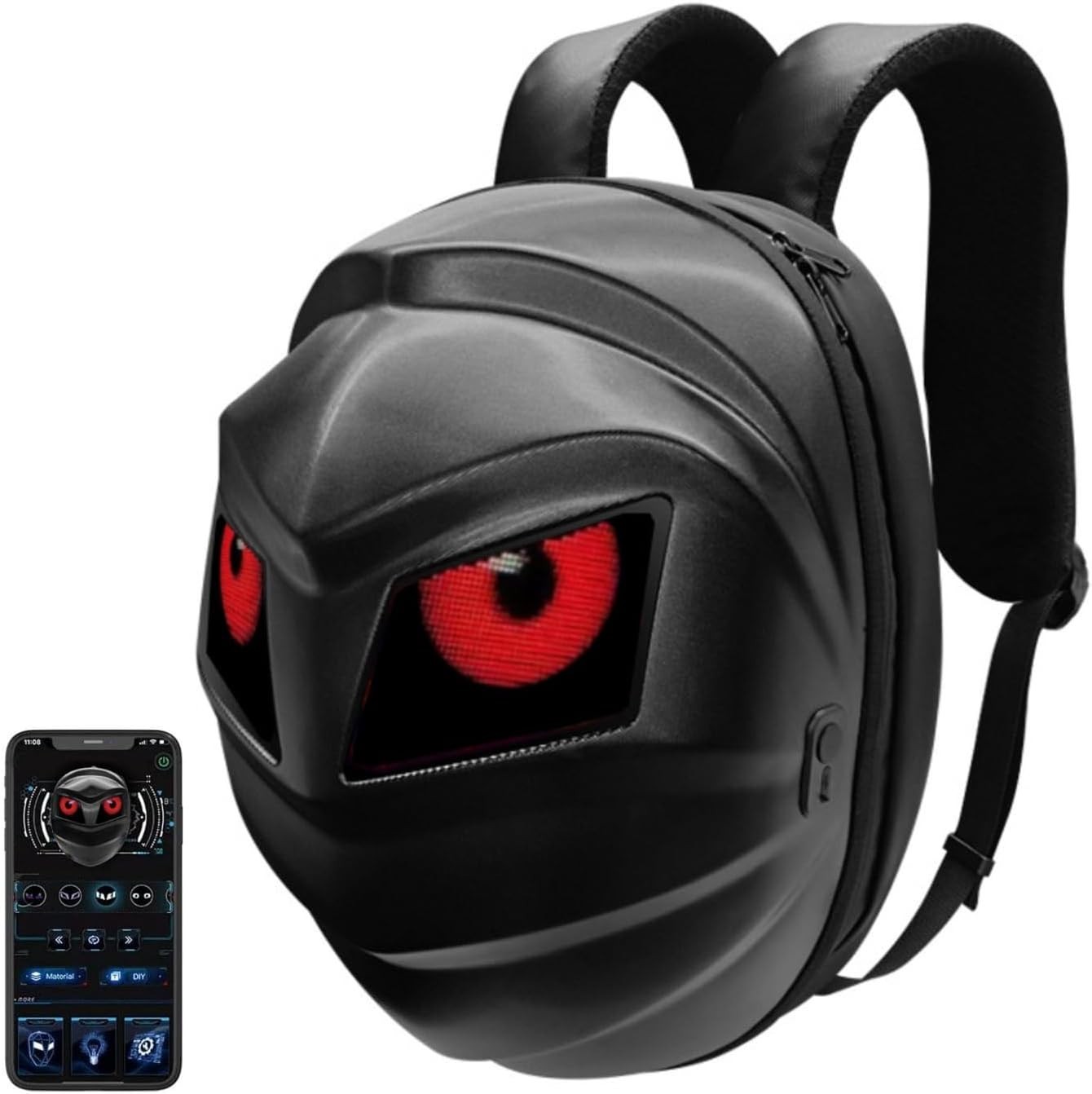 LED Knight Backpack, 19inch App Control Motorcycle Backpack