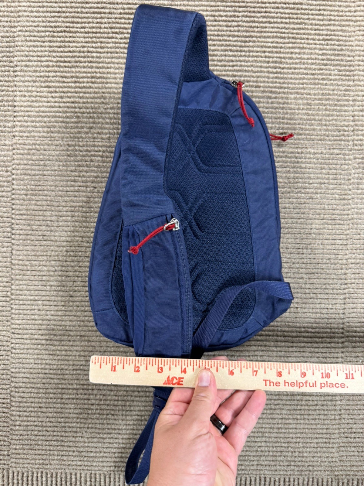 Patagonia Atom 8L Classic Red/ Blue Crossbody Sling Bag Backpack Hiking Travel
