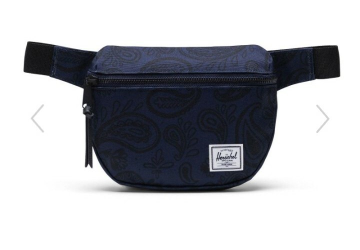 Fifteen Hip Pack Paisley Peacoat / Black / New / Bandana Design