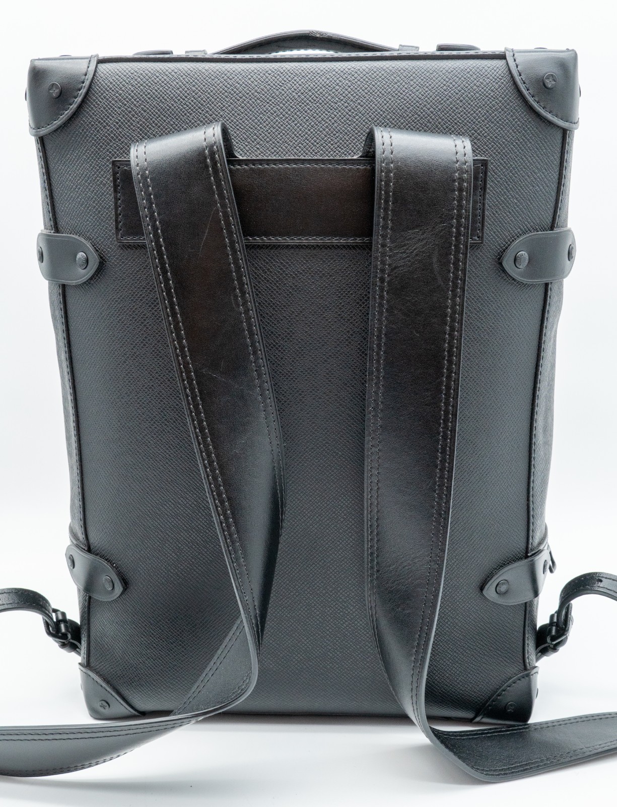 Louis Vuitton Soft Trunk PM Rainbow Taiga Black Backpack Multicolor LV M30337