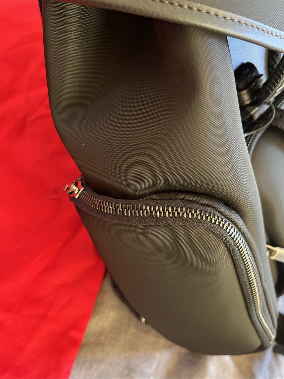 Ferrari Purosangue Black Leather Backpack with Storage Bag Original Genuine