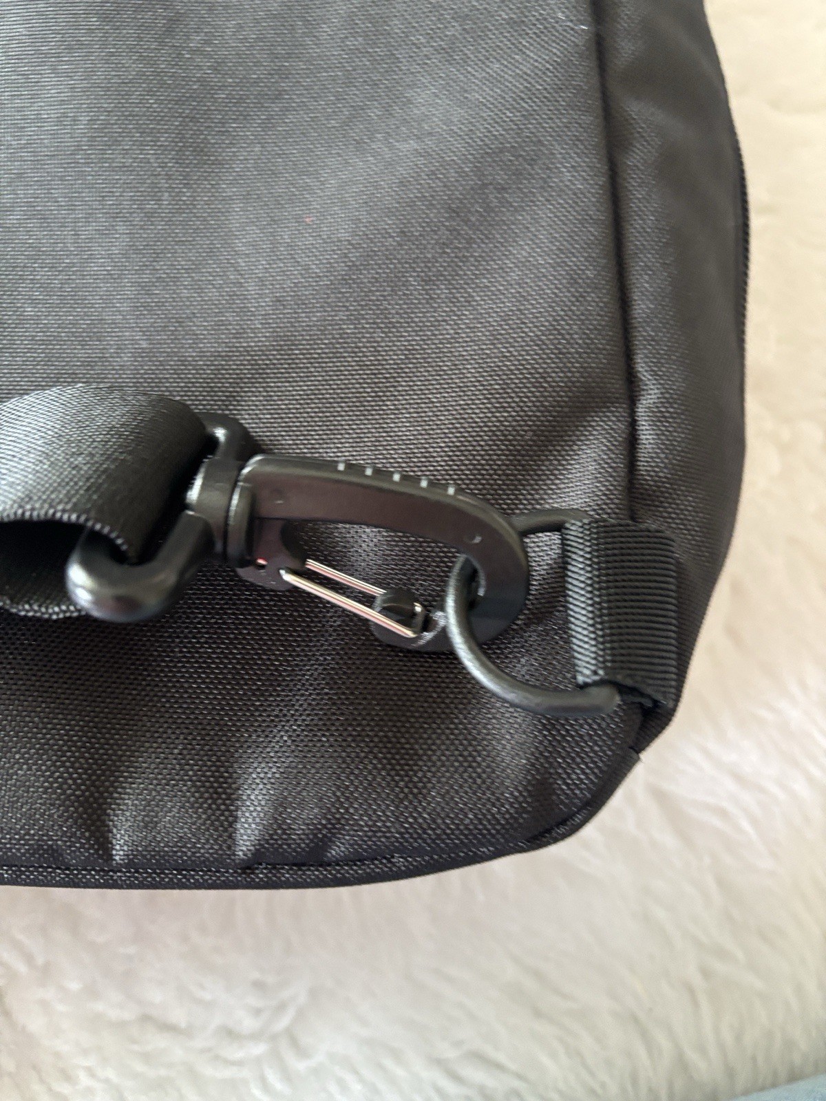 adidas Black Small Sling Crossbody Bag Adjustable Strap Zip Buckle Pockets