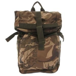 AVIREX Rucksack Backpack Camouflage Green Brown 45cm/17.7″ AB Condition