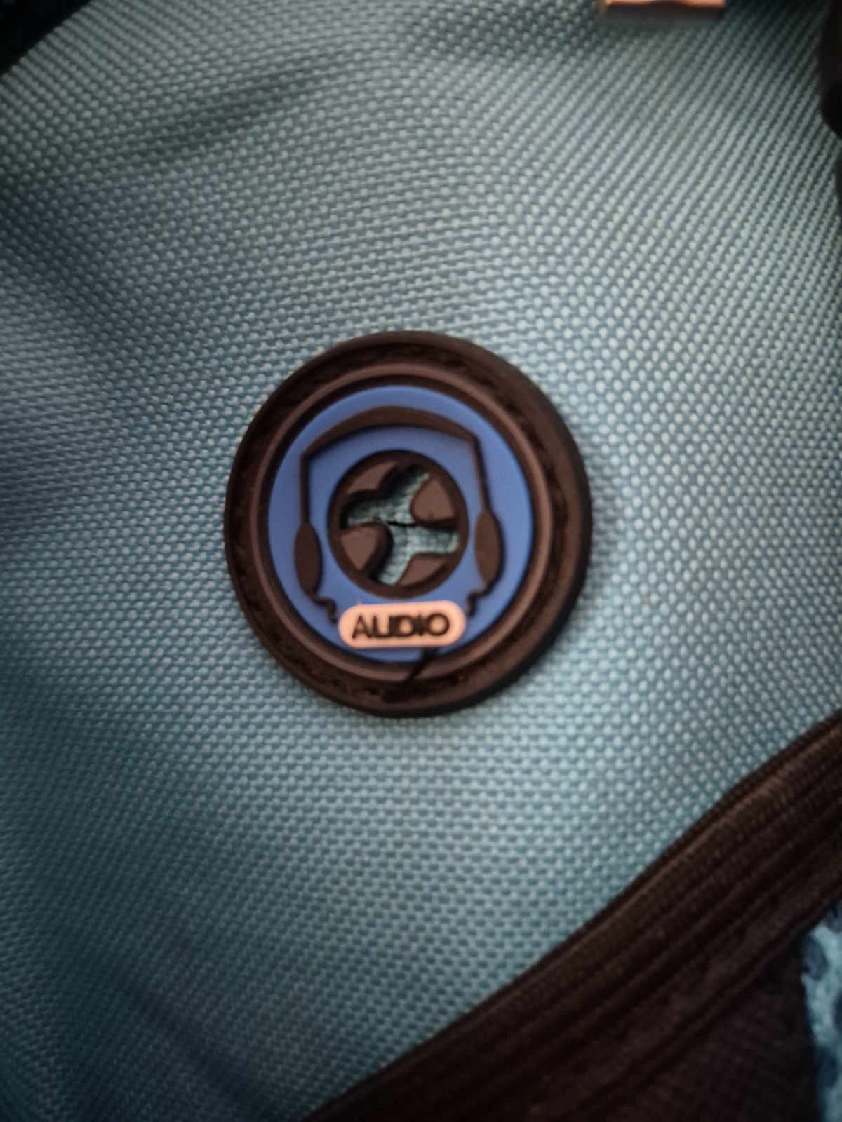 Blue & Black Multi-Pocket Backpack – Audio Port – Lightweight & Durable