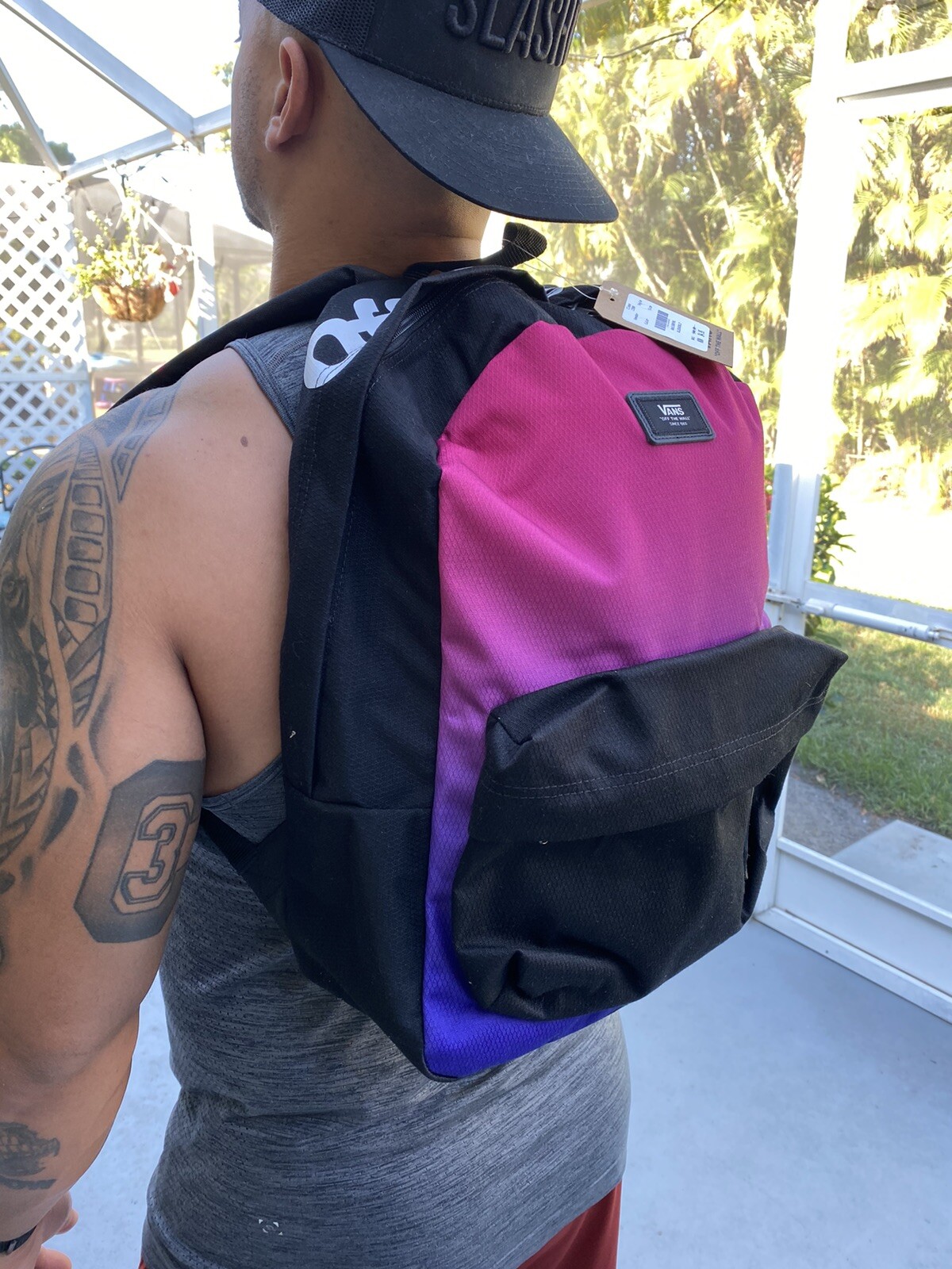 NWT VANS Off The Wall OLD SKOOL III HELIOTROPE BACKPACK Travel School Bag MULTI