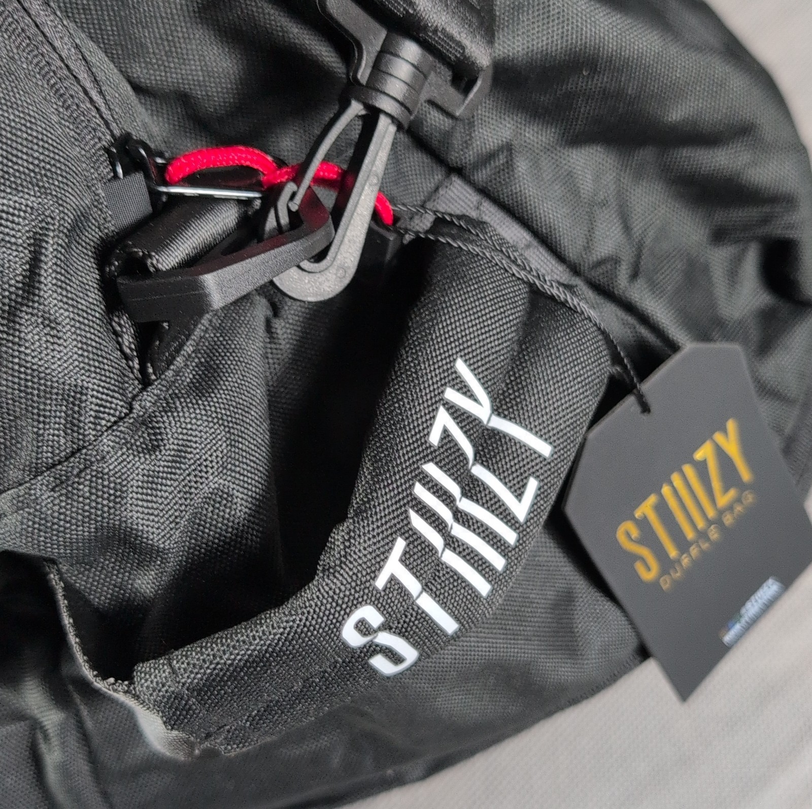 STlllZY Limited Edition Black Double Lined Smell Proof III Duffle Bag w/Strap