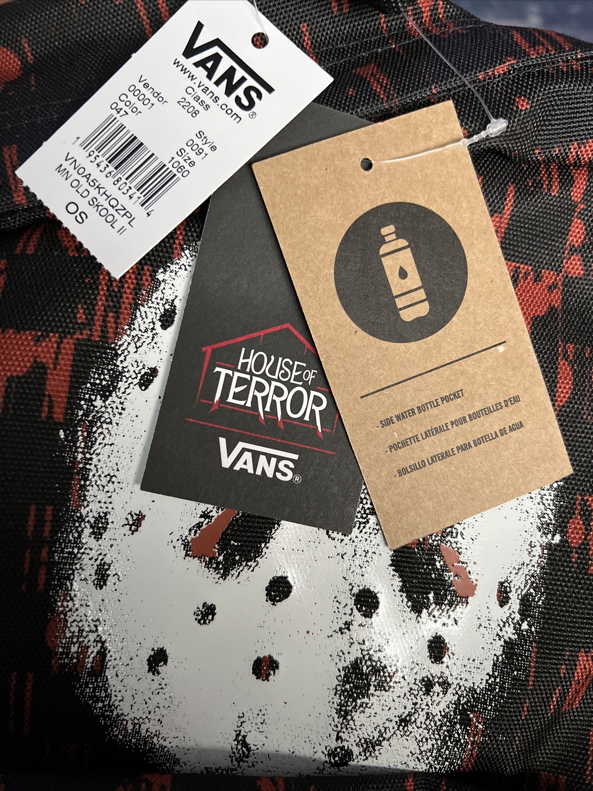 Vans X Friday The 13th Old Skool Printed Classic Horror Backpack DEADSTOCK! New!