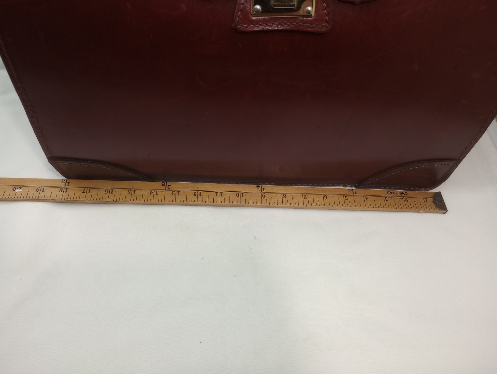Vintage Leather Presto Lock Attache Briefcase – Top Open
