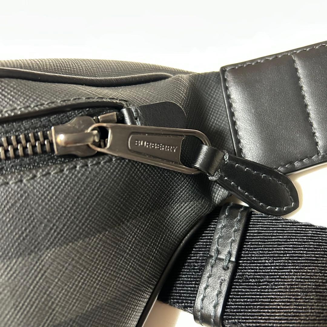 Burberry Nova Check Black PVC Shoulder Bag