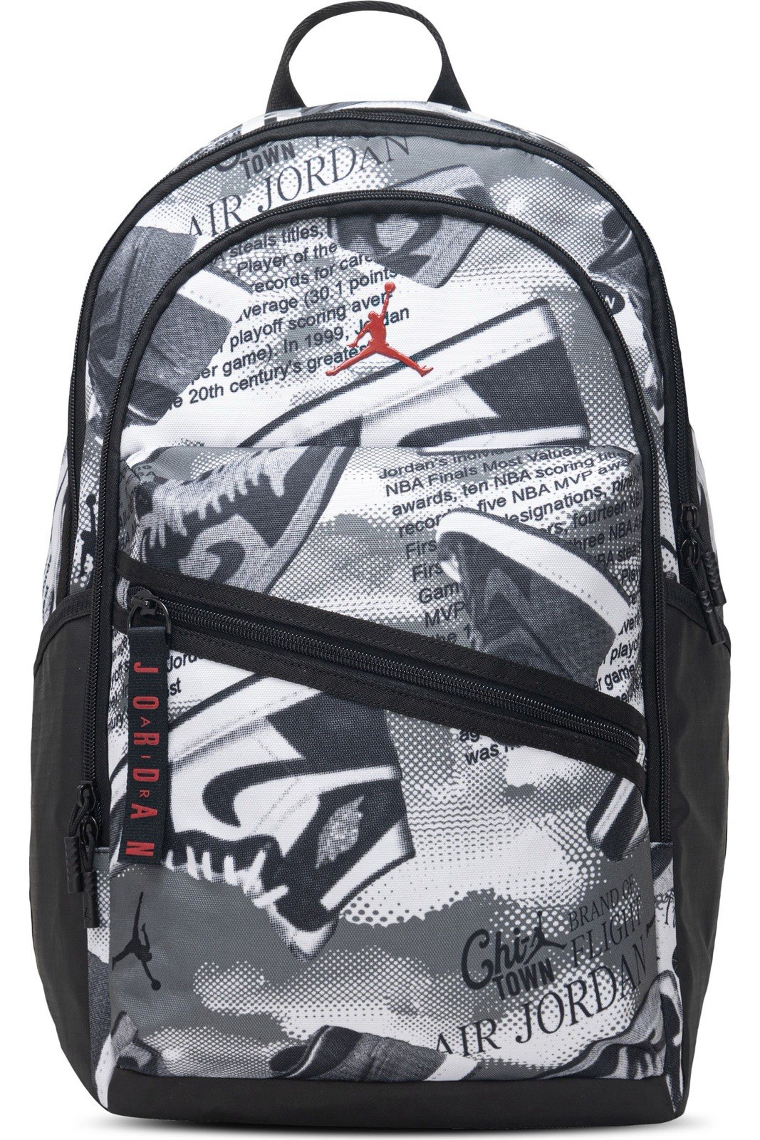 New Jordan Air Patrol Backpack White And Black Iconic Logo Print