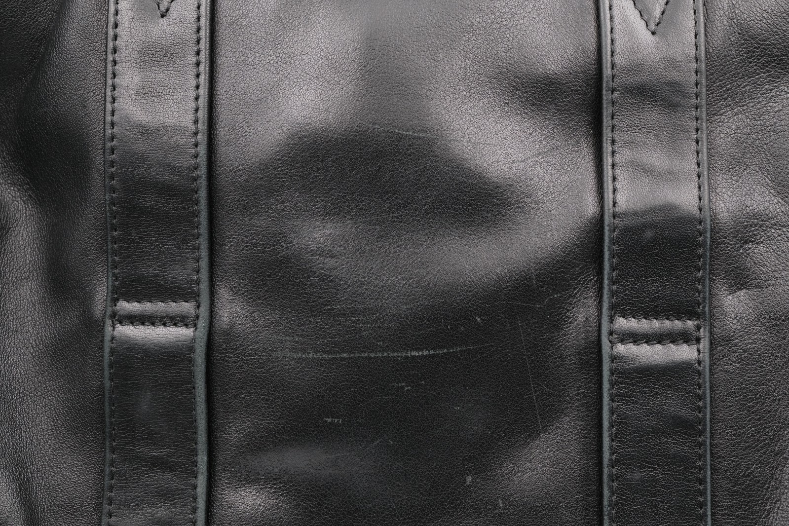 TUMI Alpha Black Leather Laptop Business Commuter Bag 9601D3