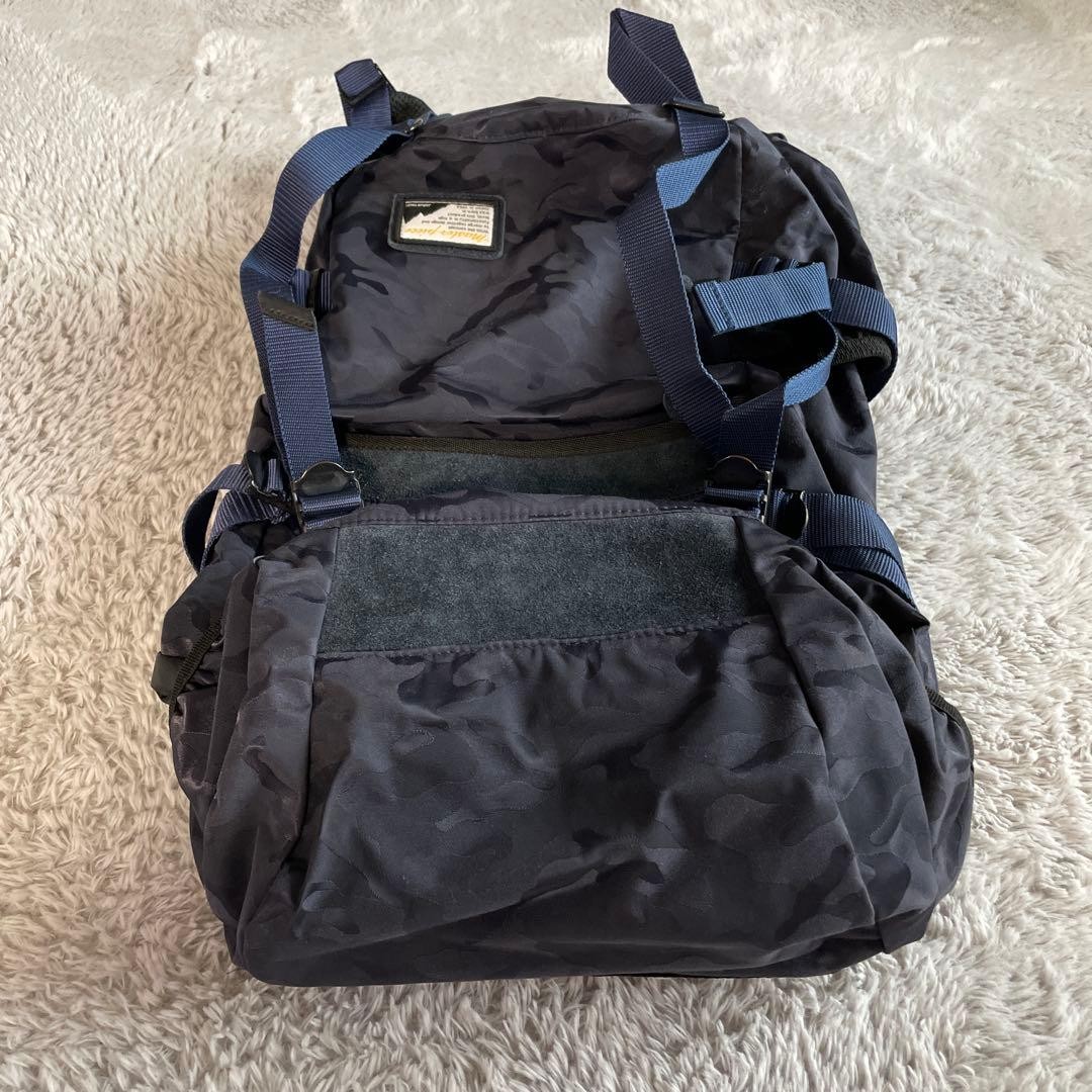 Masterpiece Backpack Fade Navy Camouflage Used, Outdoor-Ready, 28x58x18cm