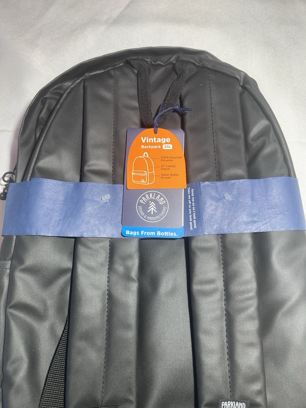 Parkland eco-Friendly Bags From Bottles Black Backpack