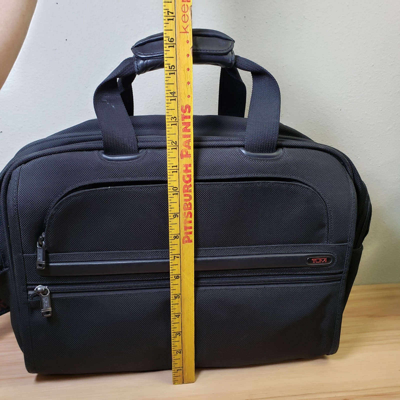 Tumi Alpha Boarding Tote Black Travel Bag Carry On Office Professional Career