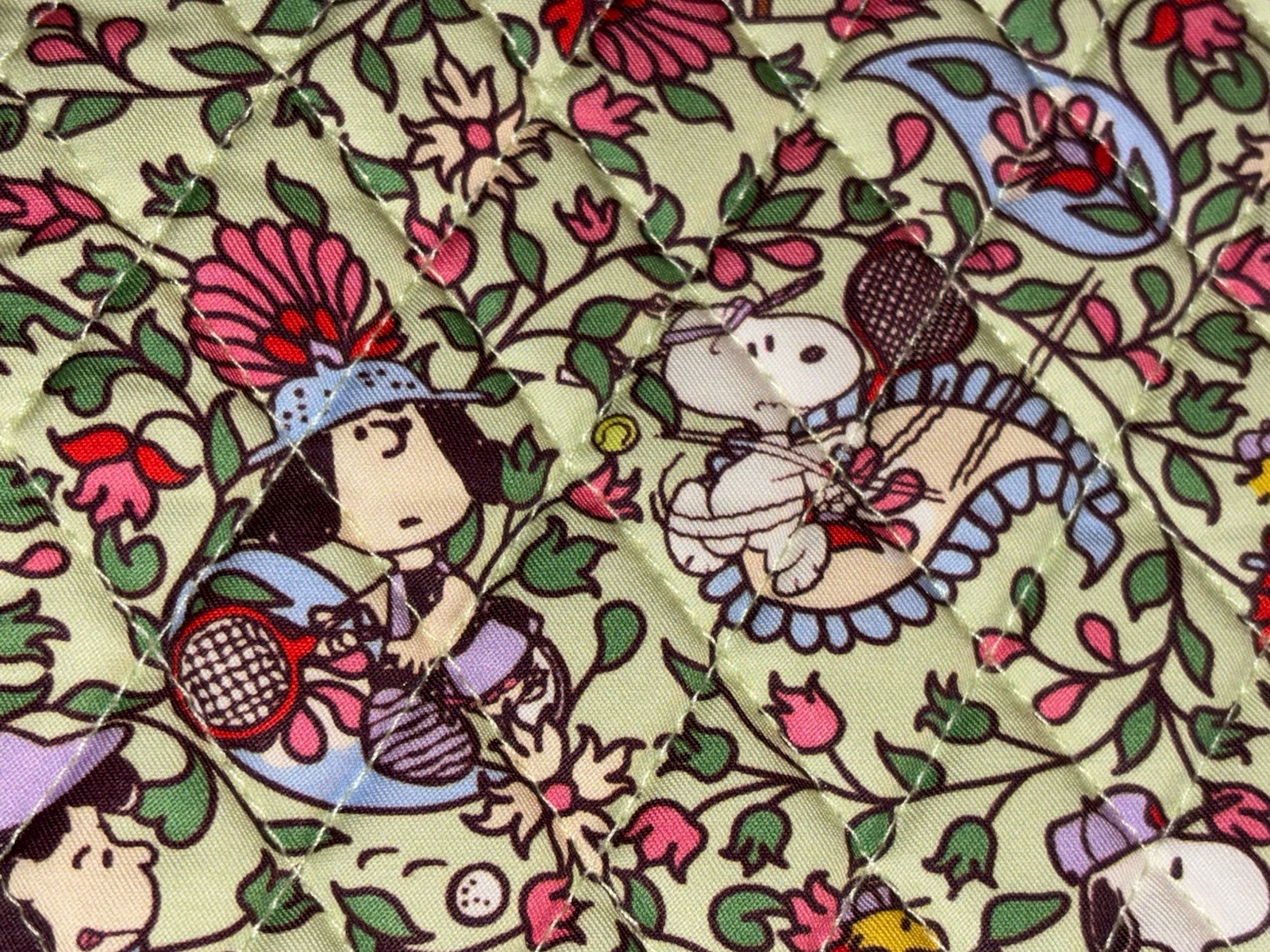 Vera Bradley Bancroft Backpack Bag Snoopy Country Club Peanuts Paisley