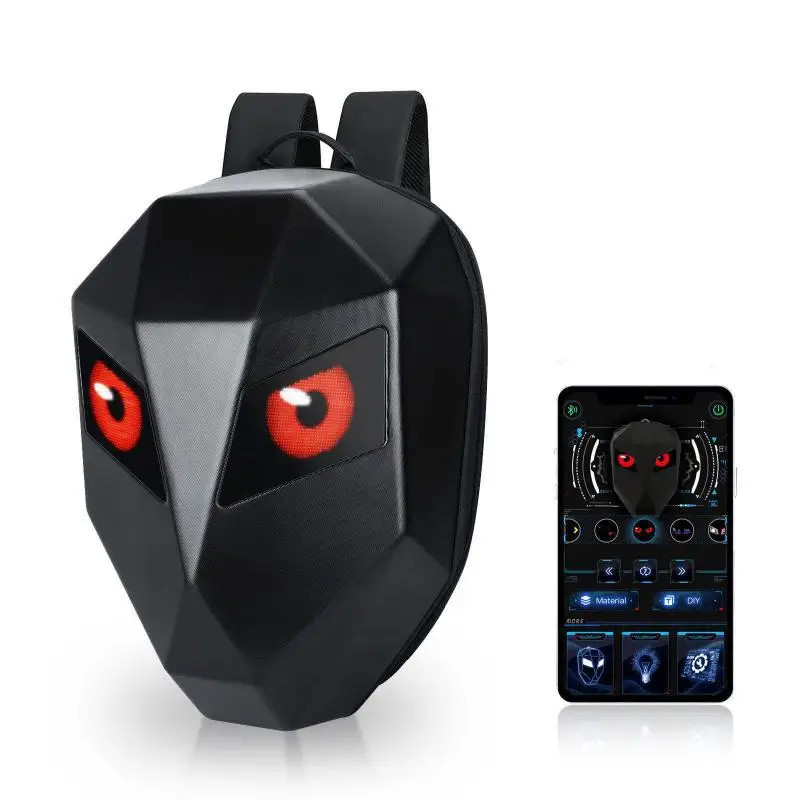 New Led Knight Backpack Motorcycle DIY Backpack Display GIF App Backpack