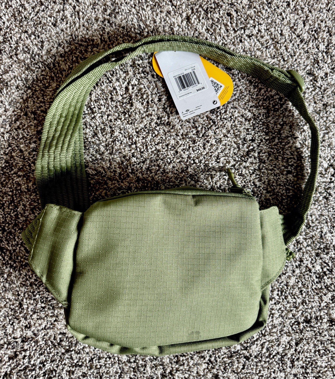 👀 Jordan Flight Crossbody Olive Green, Cordura ~ 🔥 MJ 🔥Legendary 🐐 🏀