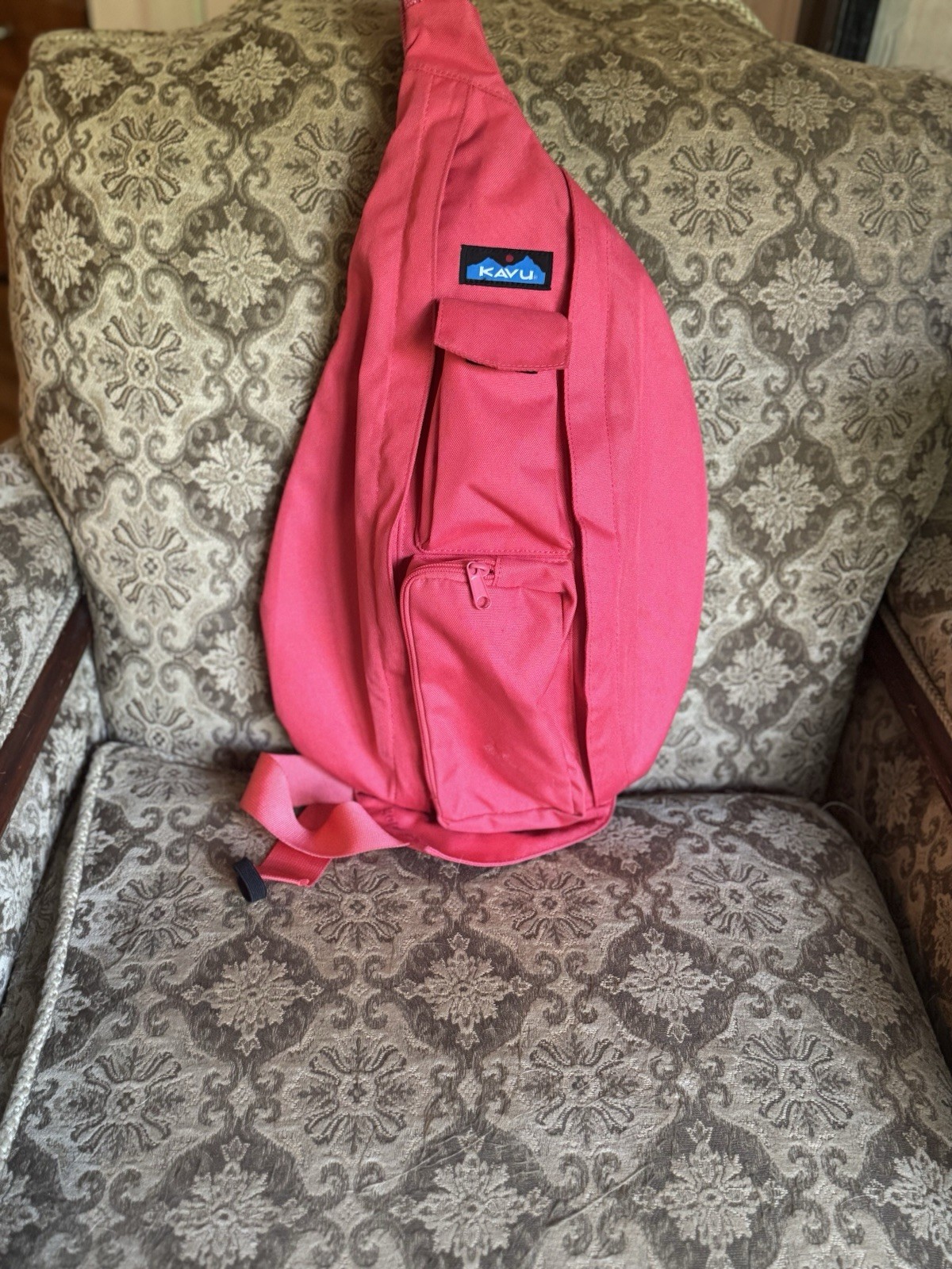 KAVU Pink Flamingo Crossbody Sling Bag for Women with Rope Adjustable Strap
