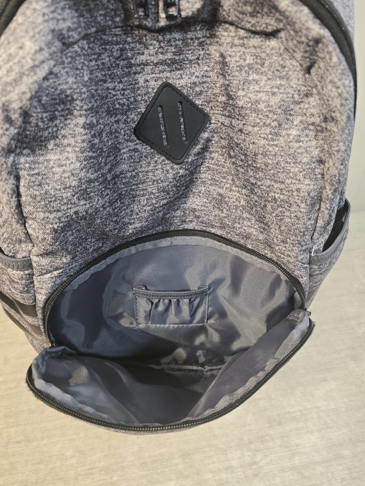 Adidas Classic 3S 4 Backpack Signature 3 Stripes Pockets Black Gray 19×16
