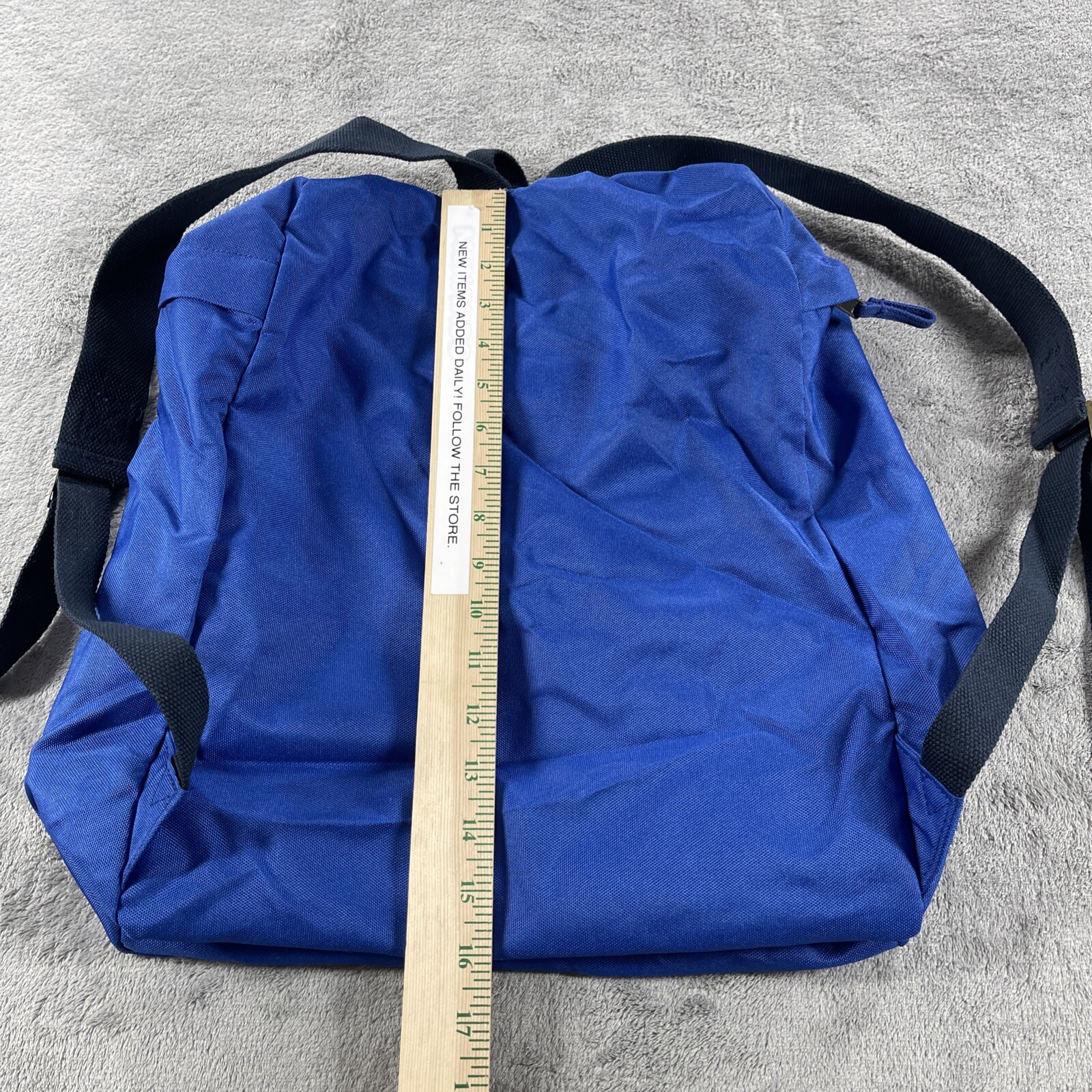Jack Wills University Outfitter Royal Blue Backpack Zip Closure Lightweight EUC