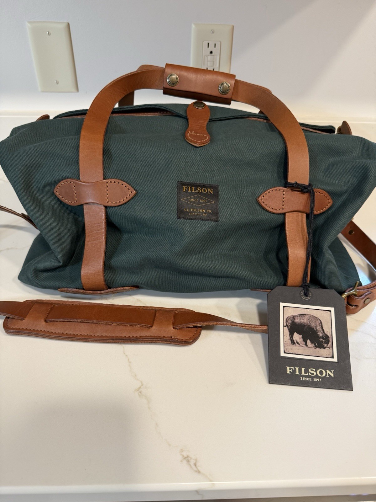 Filson Small Rugged Twill Duffle Bag | Hemlock | NWT | LIMITED EDITION | Rare