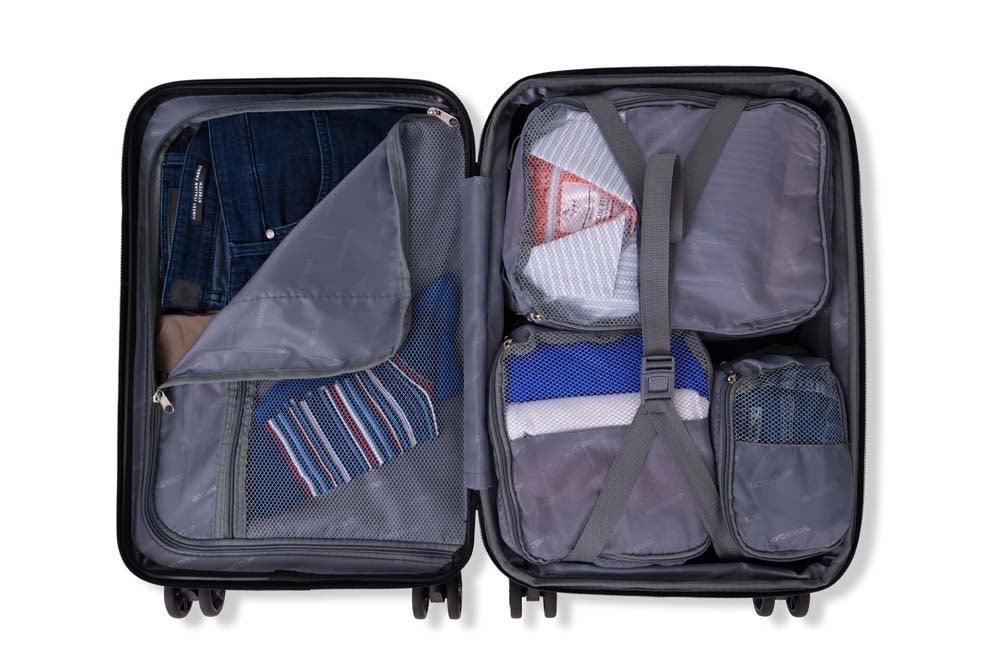 NONSTOP NEW YORK Luggage Expandable Spinner Wheels Travel Suitcase 3 Piece U25