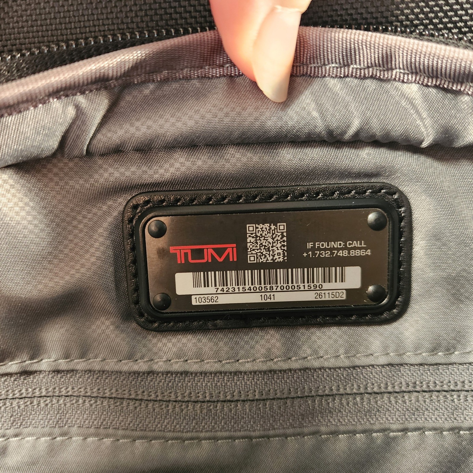 Tumi Alpha Ballistic Nylon Slim Briefcase Laptop Bag Black Professional Work Bag