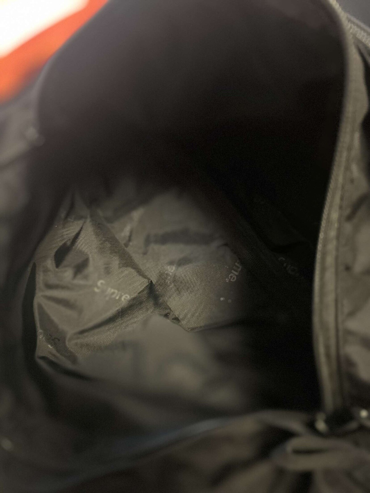 FW19 Supreme black duffle bag messenger box logo Cordura Duffel