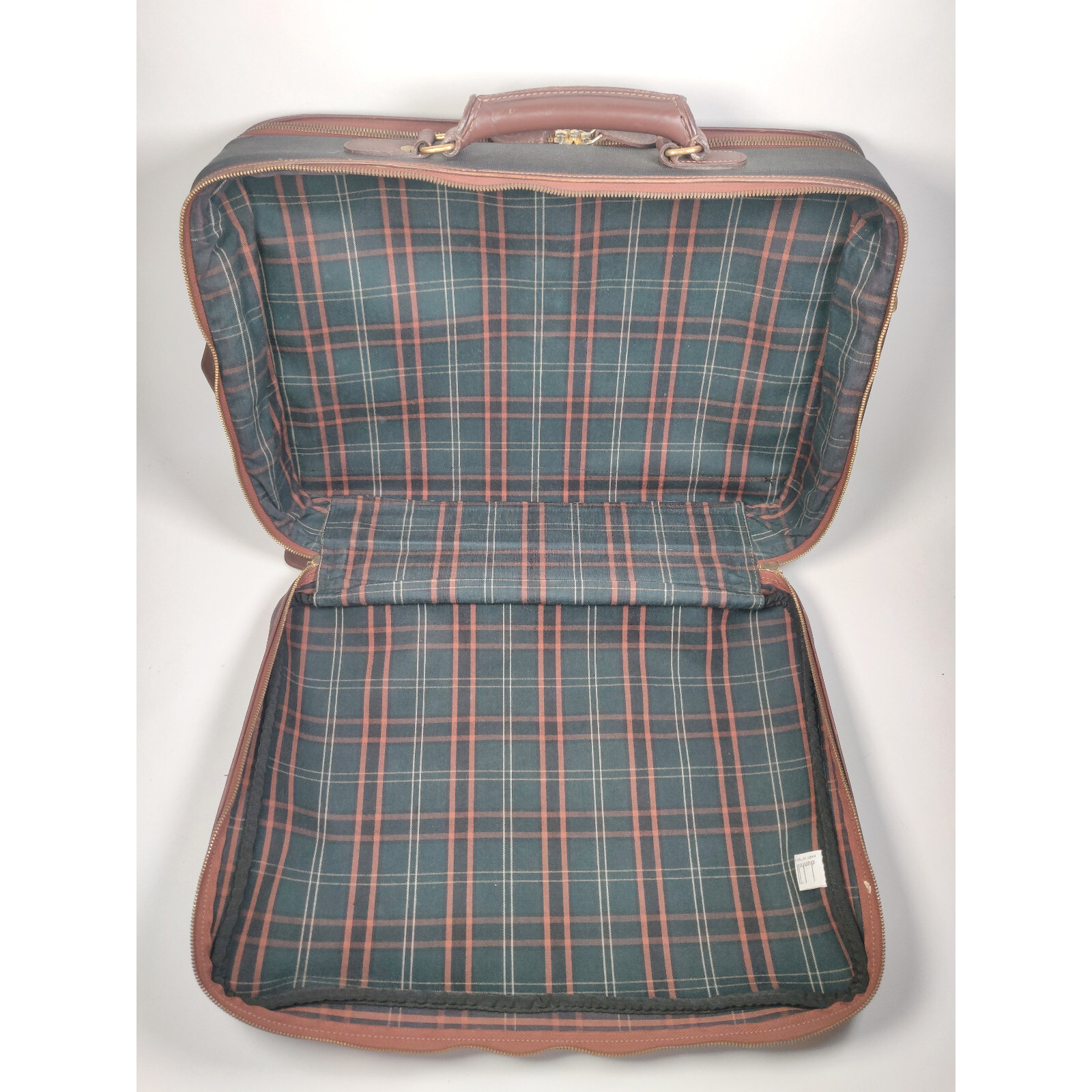 Vintage Dunhill PVC Briefcase Leather Trim Made in Italy 18″ x 12″ x6″