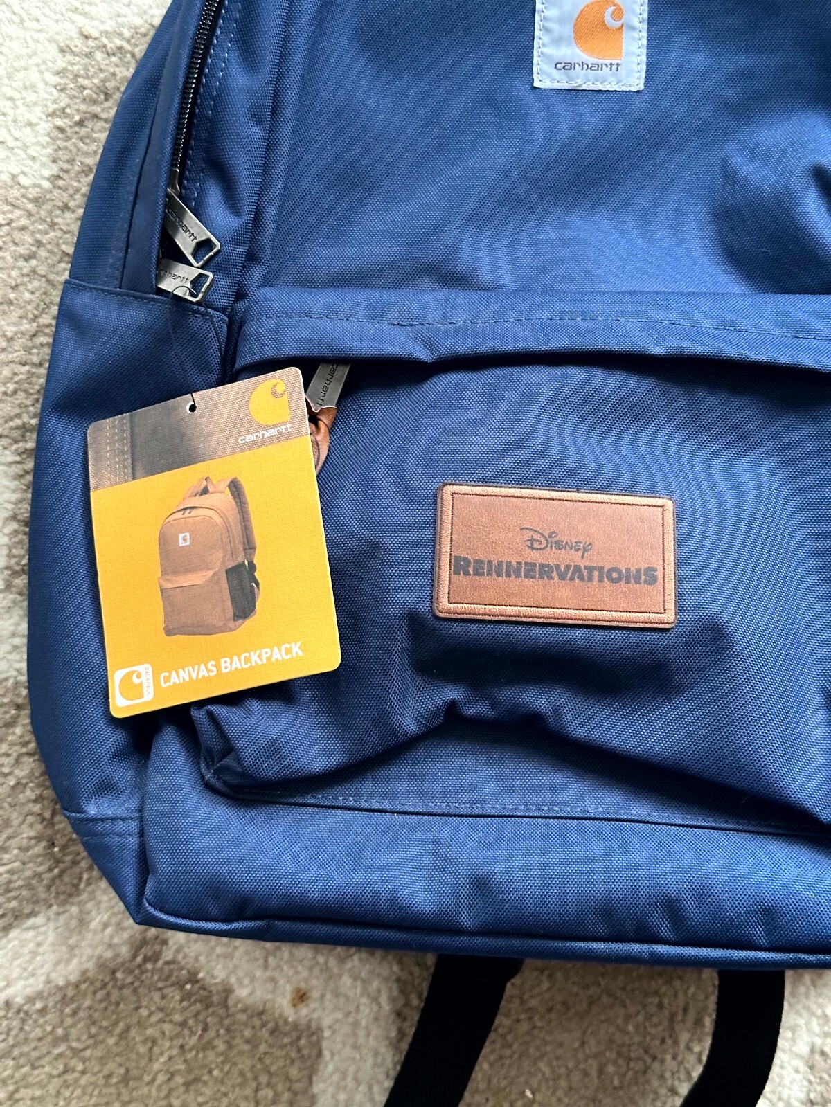 Carhartt Canvas Backpack Navy Disney Reservations Rain Defender 17×12 Outdoors
