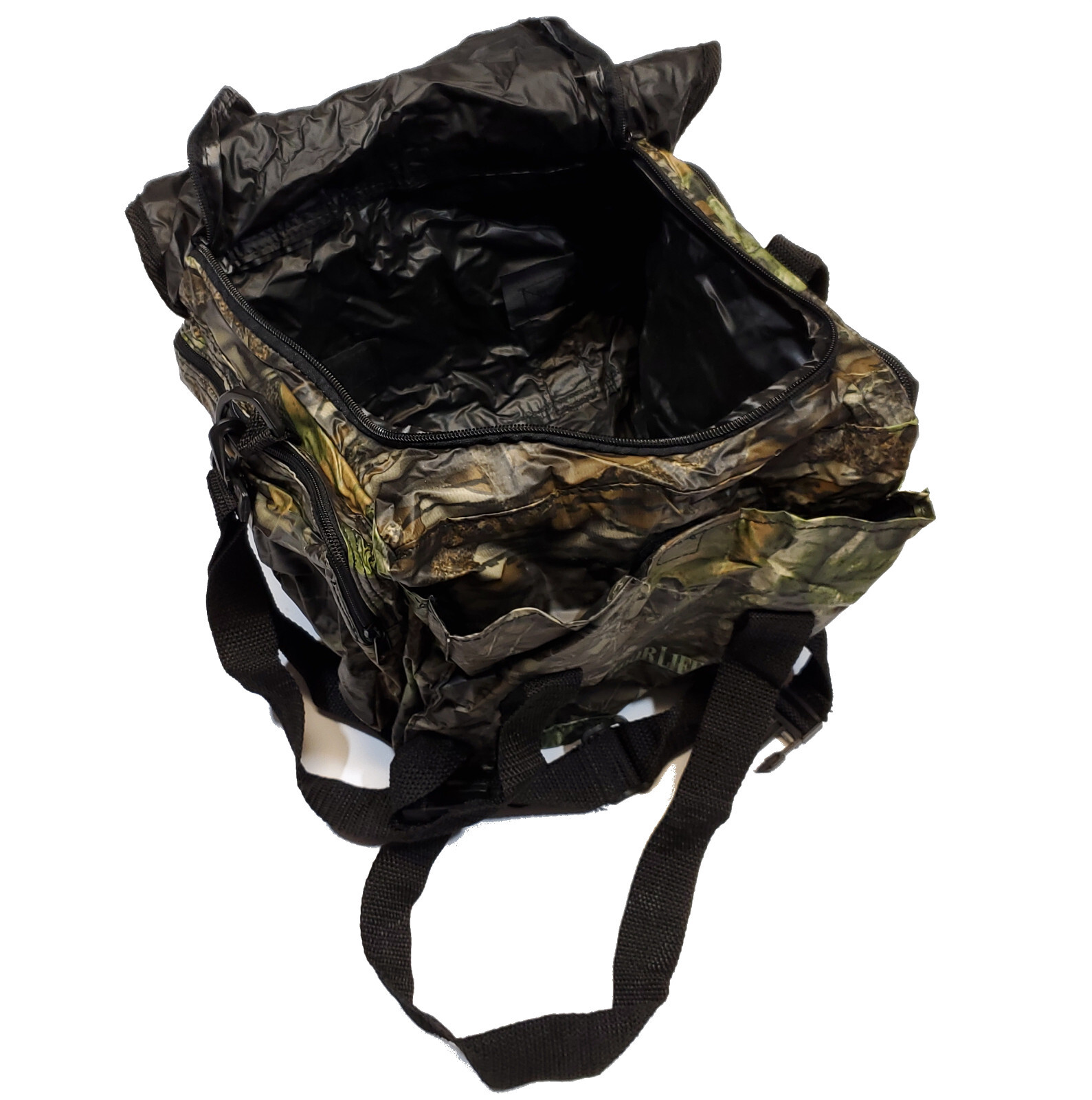Outdoor Life Camo Small Duffle Bag Size 10in x 7in
