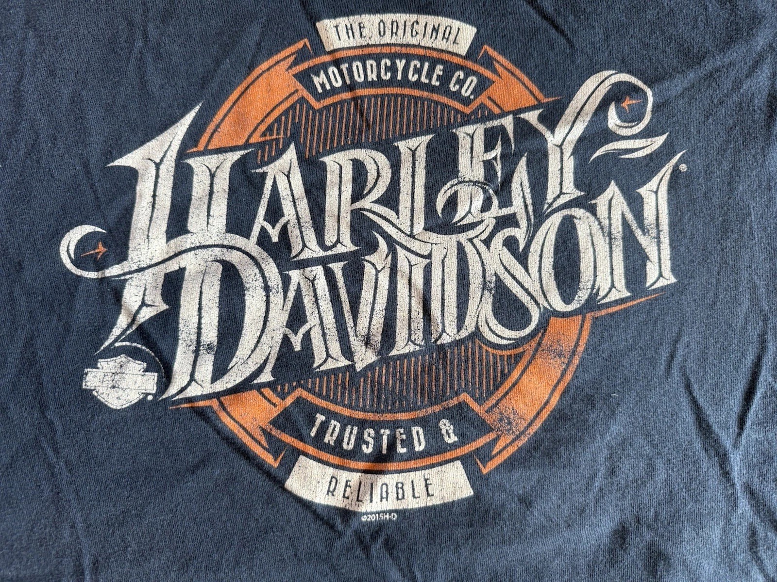 Harley Davidson Motorcycle Lubbock Texas Eagle Wild West 2015 T-Shirt Men’s 3XL