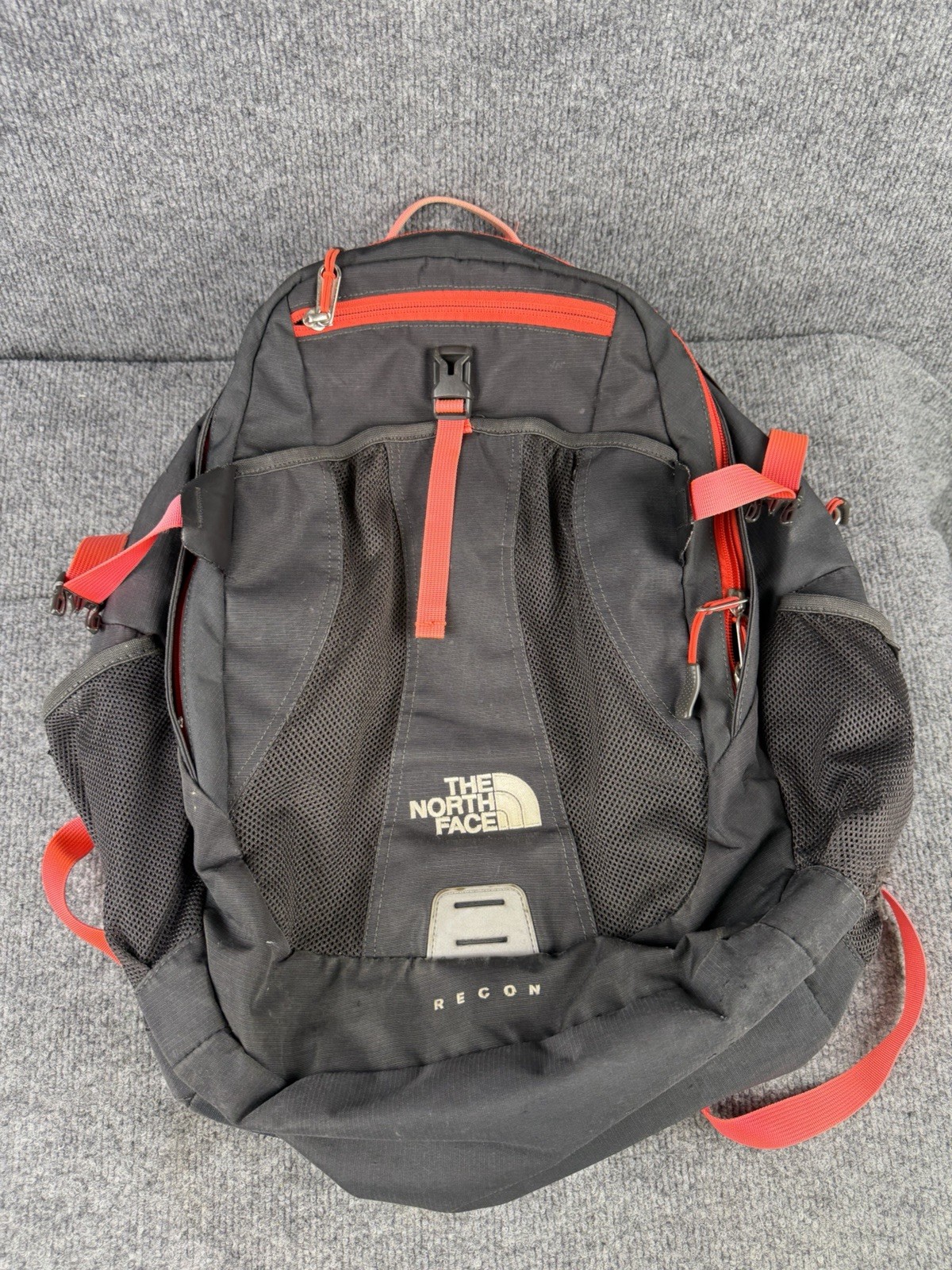 The North Face Recon Backpack Black Hiking Outdoors Laptop School Pink Gray