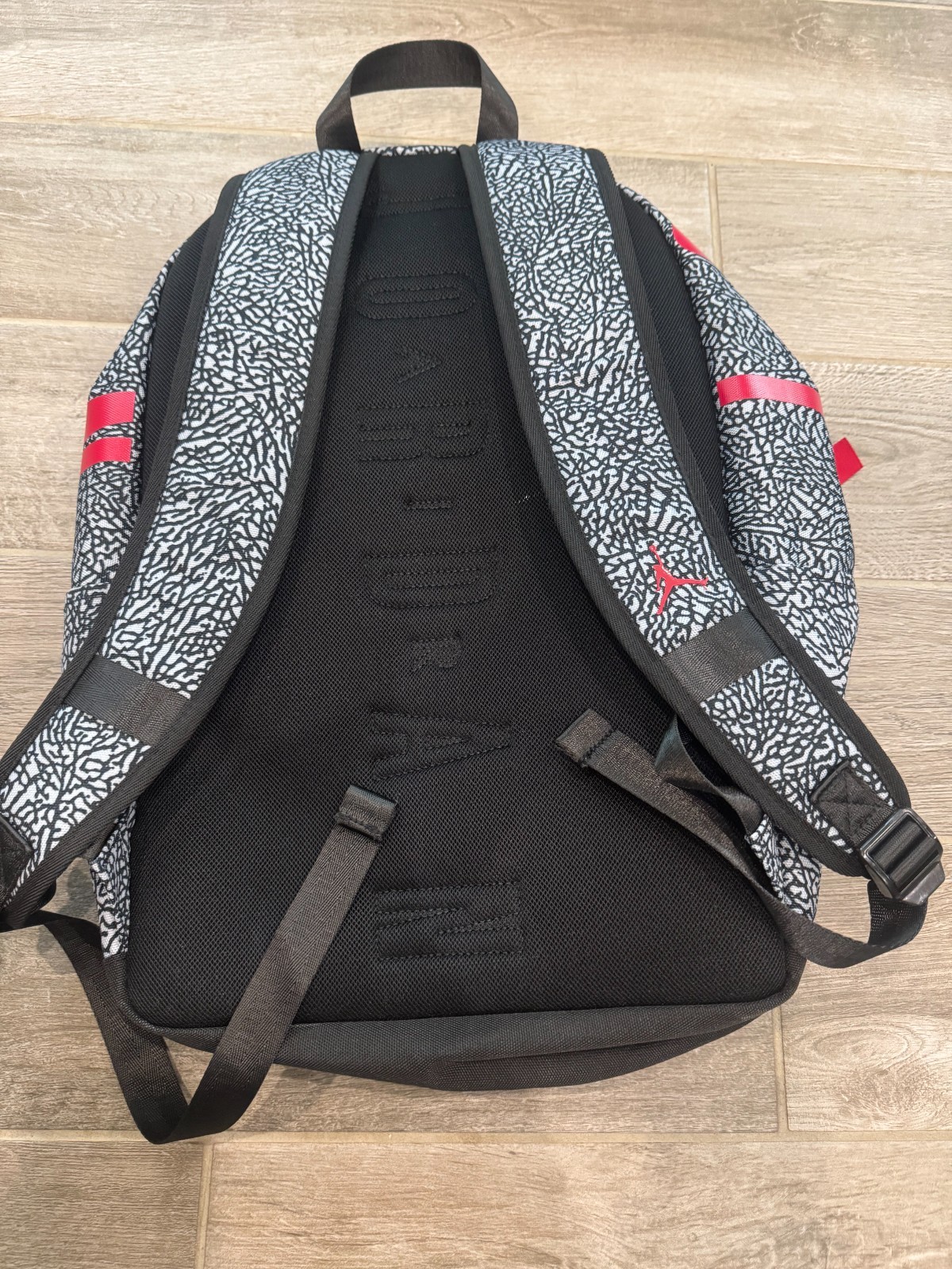 Jordan Brand Backpack Black Grey Elephant Print Red Jumpman Backpack